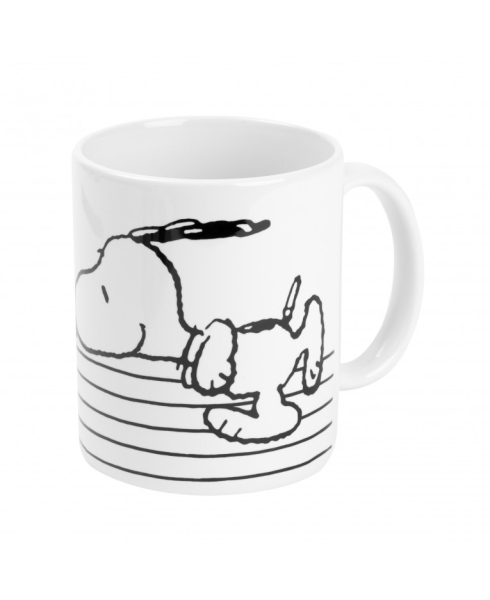 The Peanuts - Tasse ''Kaffe? Bin gleich da!'', 320 ml, Keramik